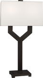Robert Abbey Z820 Valerie Contemporary Deep Patina Bronze Table Lamp