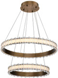 SDQ Lighting PD35601VB Modern Vintage Brass LED Pendant Lighting