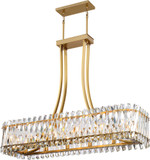 SDQ Lighting PD36401BG Modern Brushed Gold Island Light Fixture