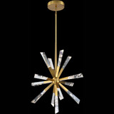 SDQ Lighting PD38513BG Contemporary Brushed Gold LED Pendant Lighting Fixture