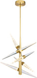 SDQ Lighting PD40005BG Modern Brushed Gold LED Pendant Lamp