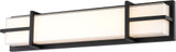 SDQ Lighting VL32325BK Modern Matte Black LED 25" Lighting For Bathroom