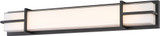 SDQ Lighting VL32335BK Contemporary Matte Black LED 35" Bathroom Vanity Light
