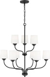 Generation Lighting 3102809-112 Windom Midnight Black Chandelier Lamp