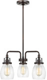 Visual Comfort Studio 3114503EN7-710 Belton Contemporary Bronze Mini Ceiling Chandelier
