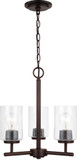 Generation Lighting Lighting 31170-710 Oslo Bronze Mini Hanging Chandelier