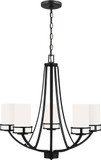 Generation Lighting 3121605-112 Robie Midnight Black Chandelier Light