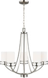 Generation Lighting 3121605EN3-962 Robie Brushed Nickel LED Lighting Chandelier