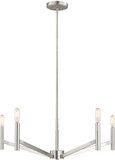 Visual Comfort Studio 3124305EN-962 Vector Modern Brushed Nickel LED Chandelier Light