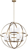 Generation Lighting 3124609EN3-848 Alturas Contemporary Satin Brass LED 32.5" Pendant Light
