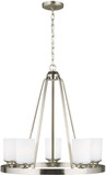 Generation Lighting 3130705-962 Kemal Brushed Nickel Chandelier Lamp