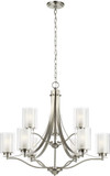 Generation Lighting 3137309-962 Elmwood Park Modern Brushed Nickel Chandelier Lamp