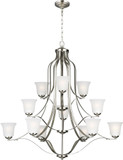 Generation Lighting 3139012-962 Emmons Traditional Brushed Nickel Chandelier Light