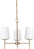 Generation Lighting 3140403-848 Driscoll Modern Satin Brass Mini Chandelier Light