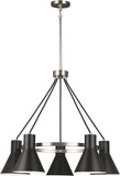 Generation Lighting 3141305EN3-962 Towner Contemporary Brushed Nickel LED Lighting Chandelier