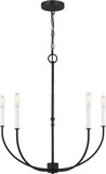 Visual Comfort Studio 3167105-112 Greenwich Contemporary Midnight Black Chandelier Lamp