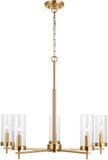 Visual Comfort Studio Lighting 3190305-848 Zire Satin Brass Lighting Chandelier