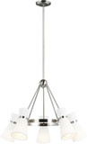 Visual Comfort Studio 3190505-962 Clark Modern Brushed Nickel Chandelier Light