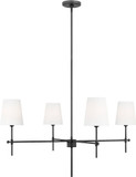 Visual Comfort Studio 3287204-112 Baker Modern Midnight Black 36" Chandelier Light