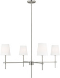 Visual Comfort Studio 3287204-962 Baker Contemporary Brushed Nickel 36" Chandelier Light