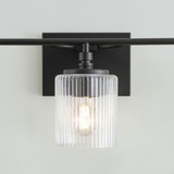 Generation Lighting Lighting 4000103-112 Beaumont Midnight Black 3-Light Bath Sconce