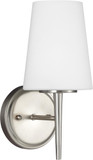 Generation Lighting 4140401EN3-962 Driscoll Modern Brushed Nickel LED Lighting Sconce