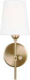 Visual Comfort Studio 4187201-848 Baker Contemporary Satin Brass Swing Arm Wall Lamp