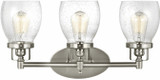 Generation Lighting 4414503-962 Belton Contemporary Brushed Nickel 3-Light Bathroom Wall Light Fixture