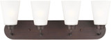 Generation Lighting 4415204-710 Kerrville Bronze 4-Light Bathroom Light Fixture