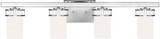 Generation Lighting 4421604EN3-05 Robie Contemporary Chrome LED 4-Light Bath Lighting Fixture