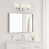 Generation Lighting 4428803-05 Canfield Chrome 3-Light Bathroom Vanity Light