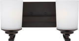 Generation Lighting 4430702-710 Kemal Burnt Sienna 2-Light Bathroom Vanity Light Fixture