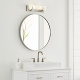 Visual Comfort Studio 4430802-962 Syll Contemporary Brushed Nickel 18" Bath Sconce