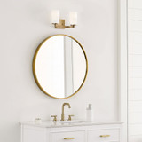 Generation Lighting Lighting 4439102-848 Hettinger Satin Brass 2-Light Bath Wall Sconce