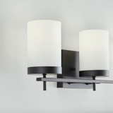 Visual Comfort Studio Lighting 4490303-112 Zire Midnight Black 3-Light Bathroom Wall Sconce