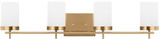Visual Comfort Studio Lighting 4490304EN3-848 Zire Satin Brass LED 4-Light Vanity Light Fixture