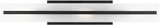 Visual Comfort Studio 4654303-112 Dex Modern Midnight Black 3-Light Bathroom Light Sconce