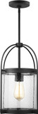 Generation Lighting Lighting 6000401-112 Kenny Midnight Black Mini Ceiling Pendant Light