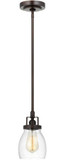 Visual Comfort Studio 6114501EN7-710 Belton Contemporary Bronze Mini Hanging Light