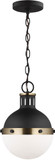 Visual Comfort Studio 6177101EN3-112 Hanks Modern Midnight Black LED Mini Lighting Pendant