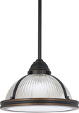 Generation Lighting 65060-715 Pratt Street Prismatic Modern Autumn Bronze 11" Mini Pendant Lamp