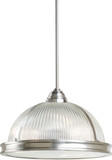 Generation Lighting 65062-962 Pratt Street Prismatic Modern Brushed Nickel 16" Pendant Light Fixture
