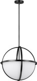 Generation Lighting Lighting 6624603EN3-112 Alturas Midnight Black LED Hanging Light