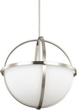 Generation Lighting 6624603EN3-962 Alturas Contemporary Brushed Nickel LED Ceiling Pendant Light