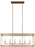Generation Lighting 6634506-848 Moffet Street Modern Satin Brass Island Lighting