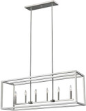 Generation Lighting 6634506EN-962 Moffet Street Contemporary Brushed Nickel LED Kitchen Island Light