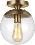Visual Comfort Studio 7501801EN7-848 Leo - Hanging Globe Contemporary Satin Brass LED Ceiling Light