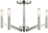 Visual Comfort Studio 7724305-962 Vector Modern Brushed Nickel Flush Mount Lighting Fixture
