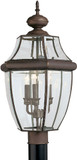 Generation Lighting 8239-71 Lancaster Traditional Antique Bronze Outdoor Post Light