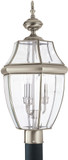 Generation Lighting 8239EN-965 Lancaster Traditional Antique Brushed Nickel LED Exterior Post Light Fixture